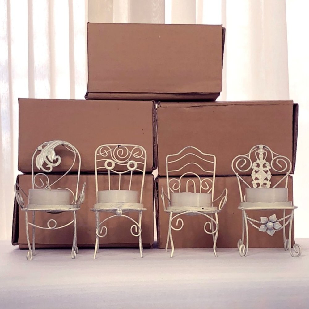 (20) Kate Aspen Novelty Chair Tealight Candles NIB